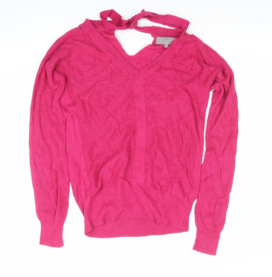 Womens UK Size 8 NEXT Pink Pullover Jumper