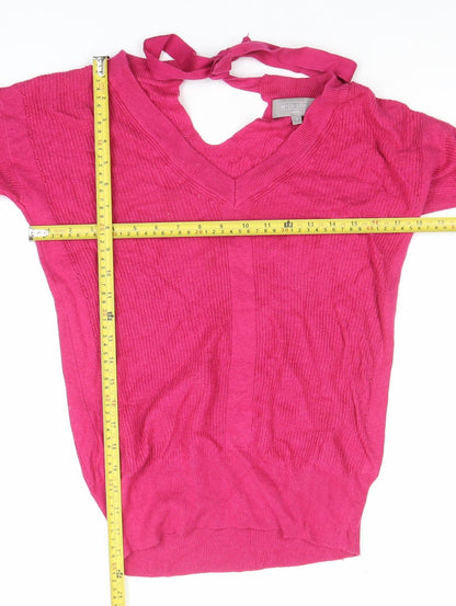 Womens UK Size 8 NEXT Pink Pullover Jumper