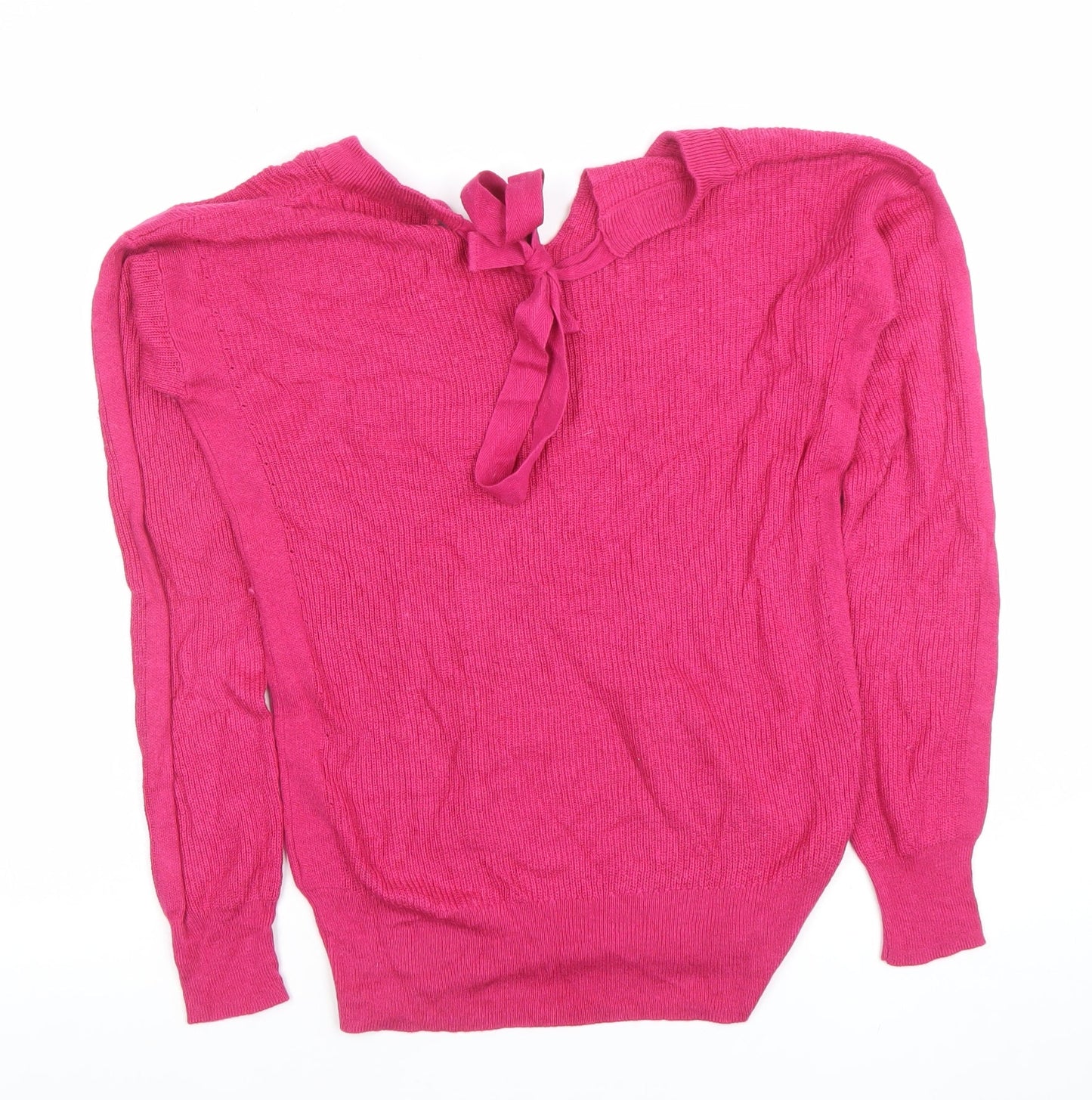 Womens UK Size 8 NEXT Pink Pullover Jumper