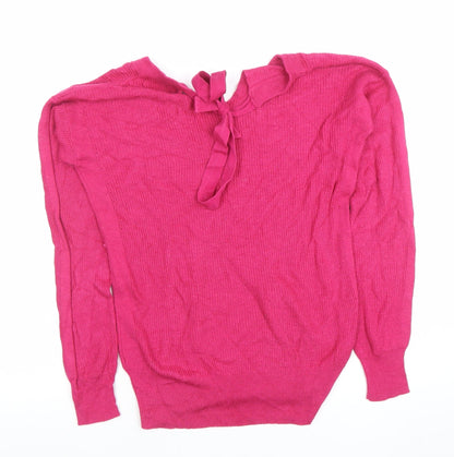 Womens UK Size 8 NEXT Pink Pullover Jumper