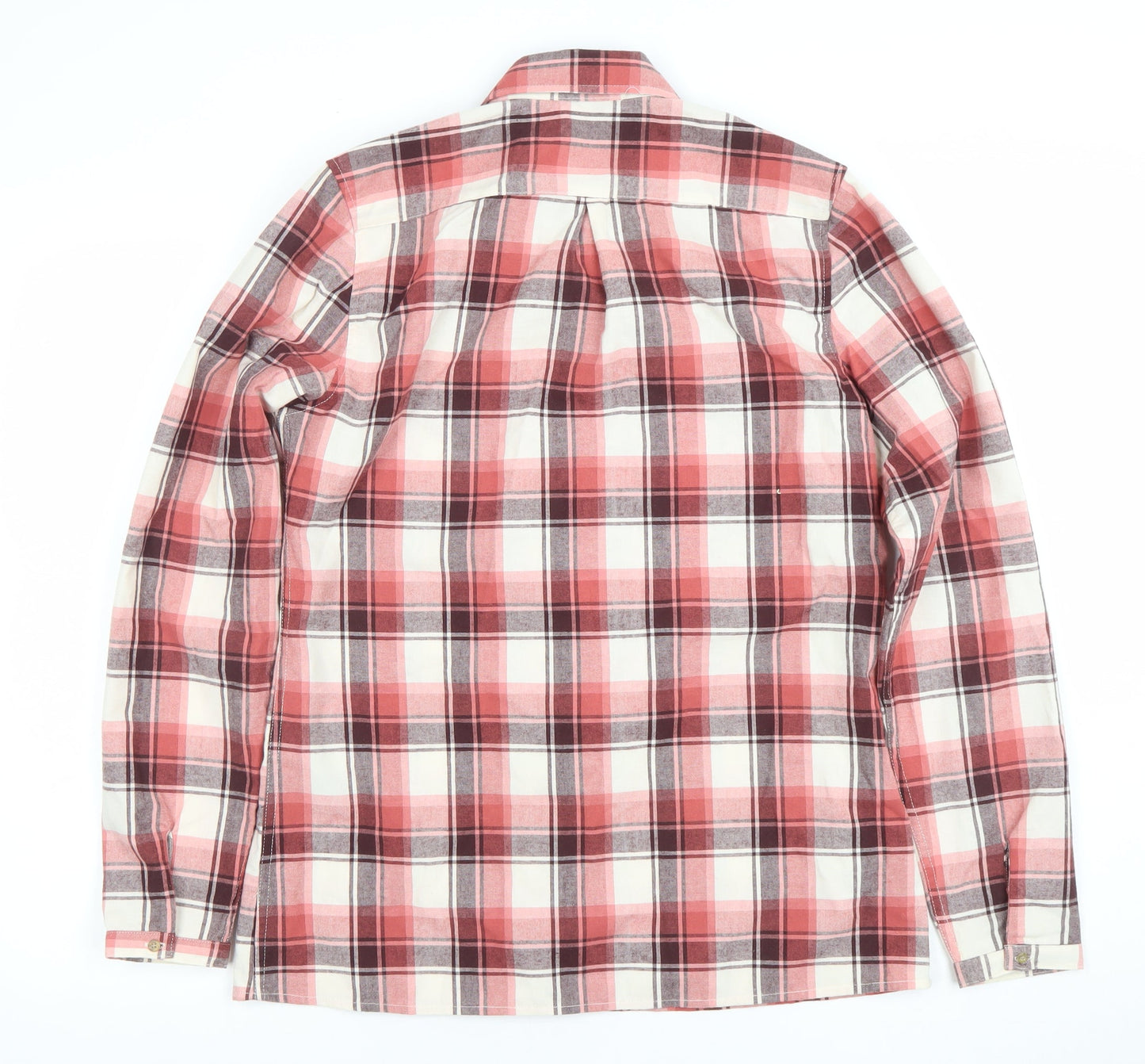 Craghoppers Women's Red Check Long Sleeve Button-Up Shirt Size 12
