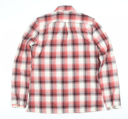Craghoppers Women's Red Check Long Sleeve Button-Up Shirt Size 12