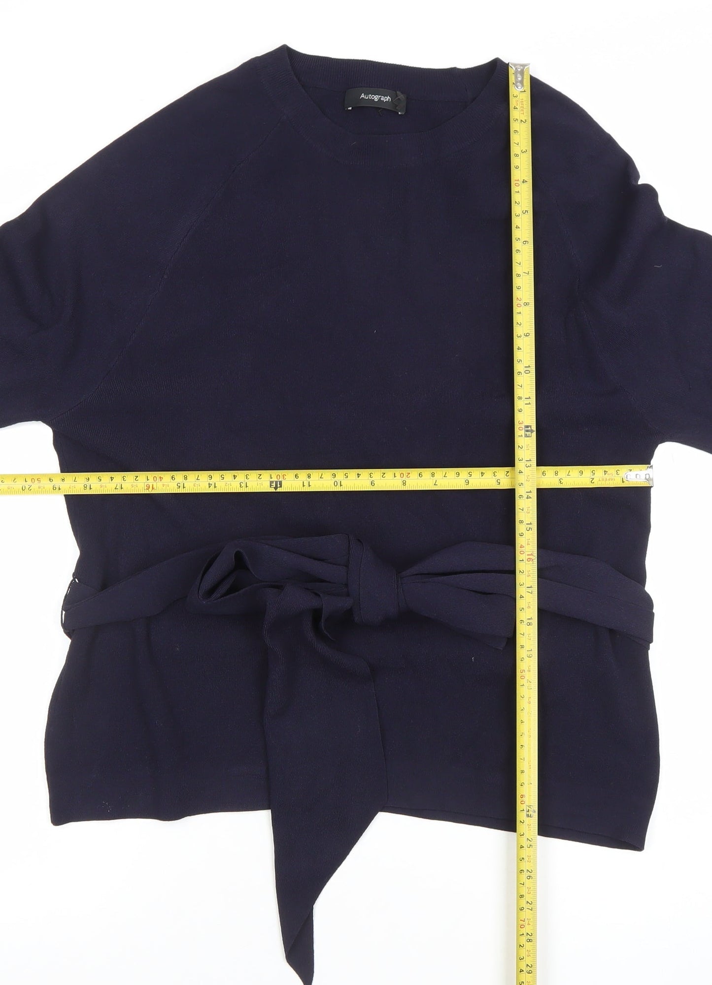 Womens UK Size 12 Marks and Spencer Blue Tunic Blouse
