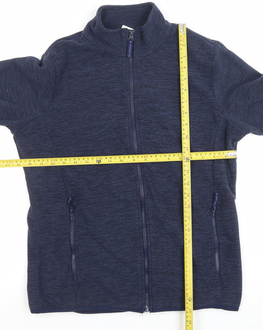 Mountain Warehouse Women's Blue Fleece Jacket Size 14 Full Zip Outdoor