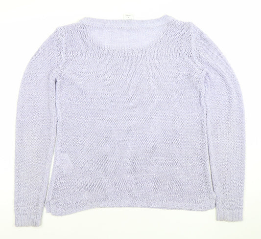 Womens UK Size M VERO MODA Purple Pullover Jumper