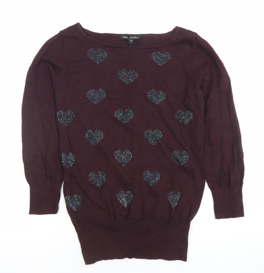 Womens UK Size 10 NEXT Brown Basic Blouse