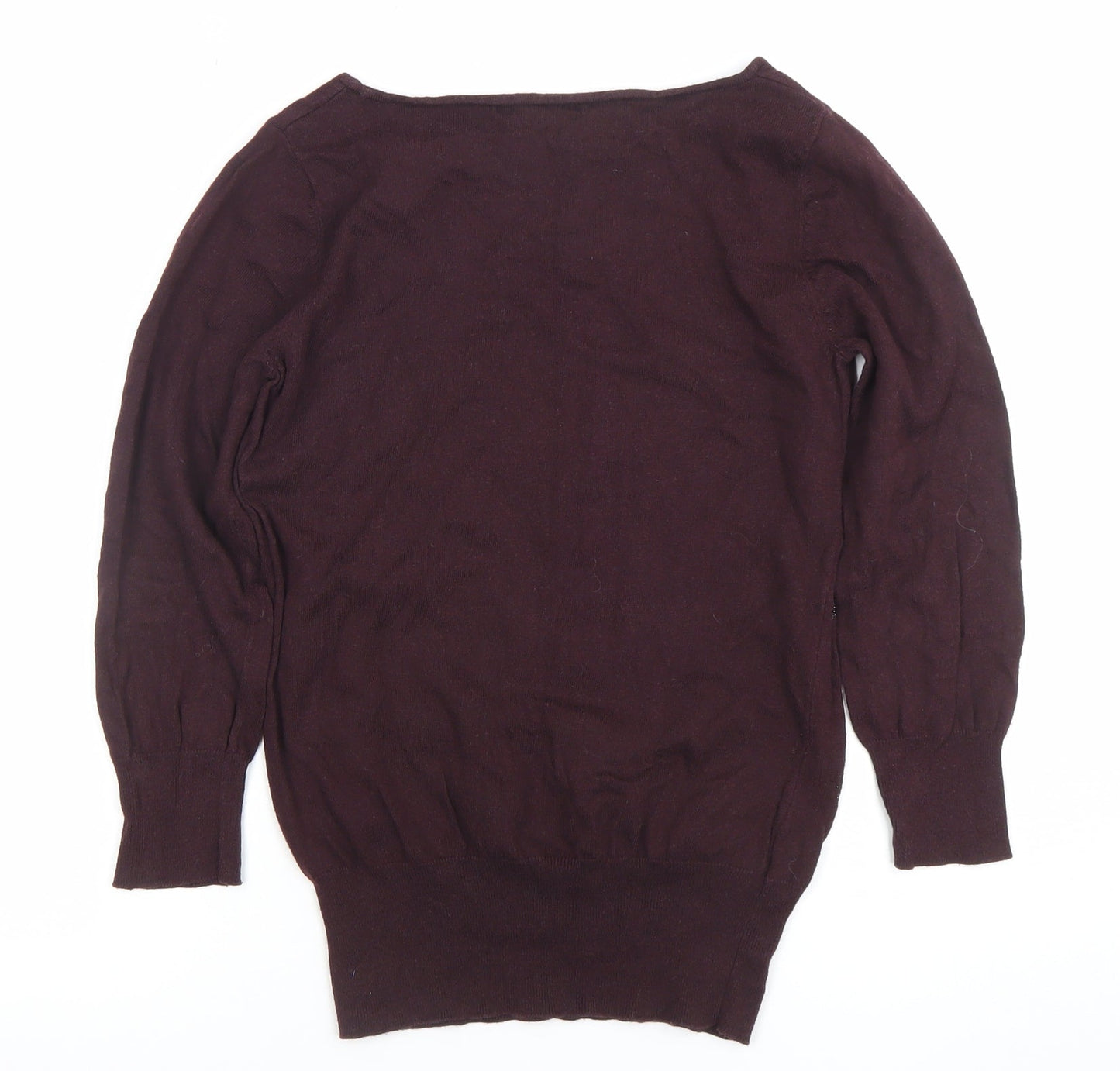 Womens UK Size 10 NEXT Brown Basic Blouse