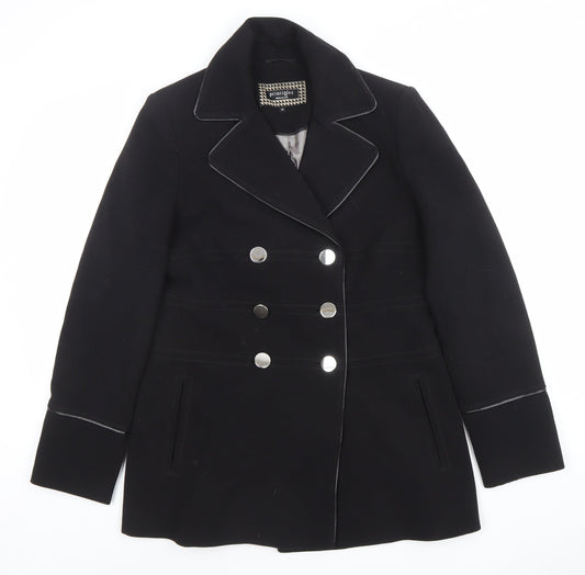 Womens UK Size 12 Principles by Ben de Lisi Black Pea Coat