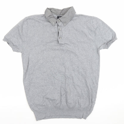 Mens UK Size S F&F Cotton Blend Polo Shirt