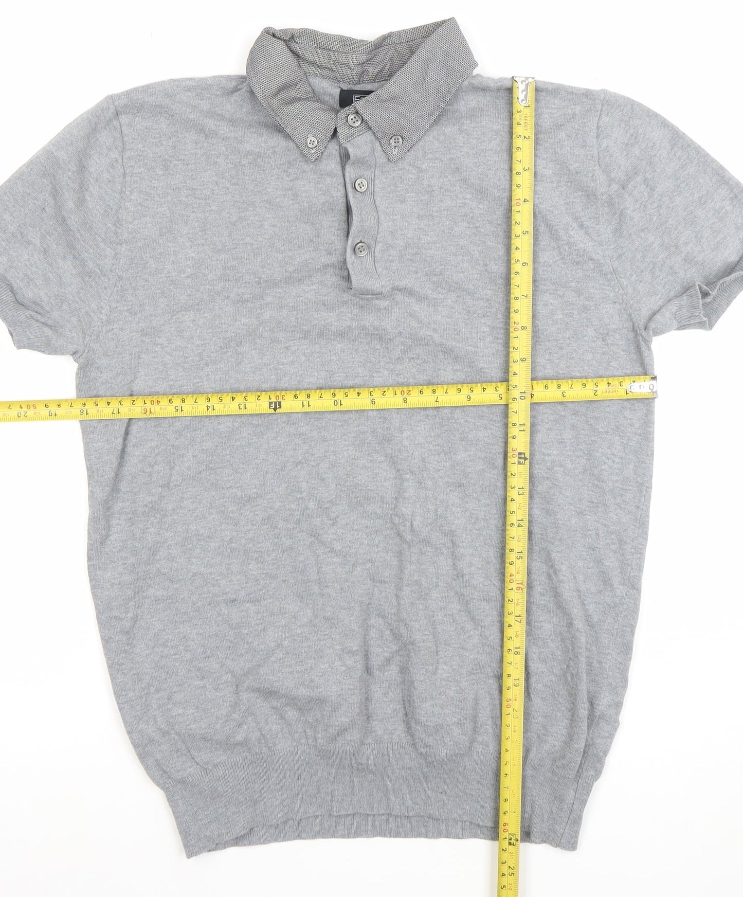 Mens UK Size S F&F Cotton Blend Polo Shirt