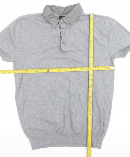 Mens UK Size S F&F Cotton Blend Polo Shirt