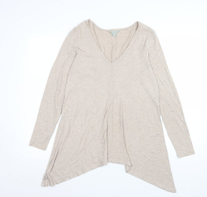 Womens UK Size 12 PURE Collection Beige Tunic Blouse