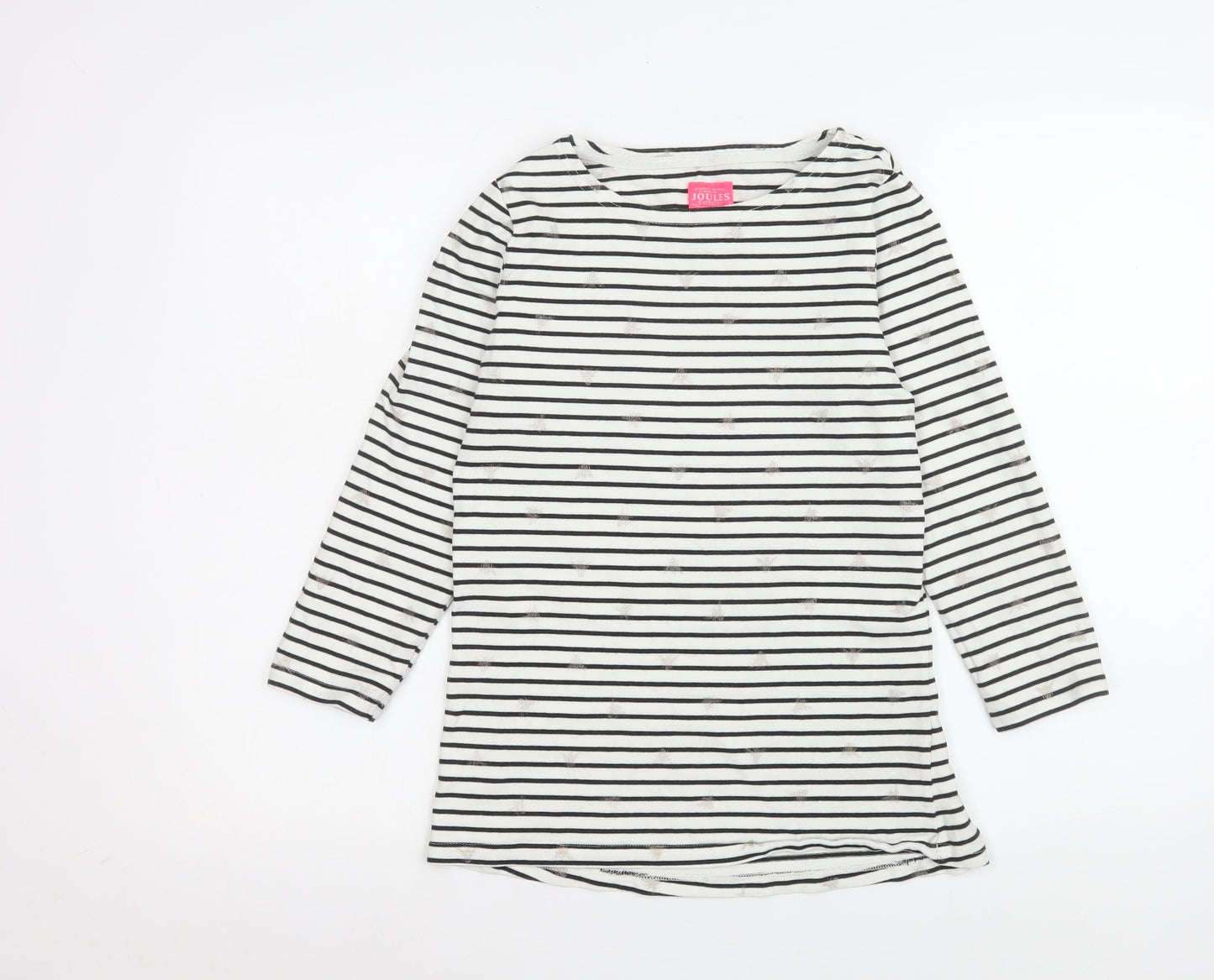 Womens UK Size 10 Joules White Jersey T-Shirt