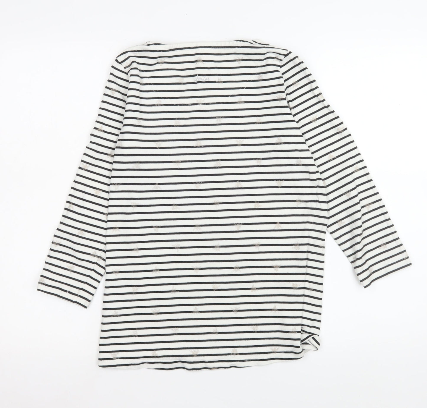 Womens UK Size 10 Joules White Jersey T-Shirt