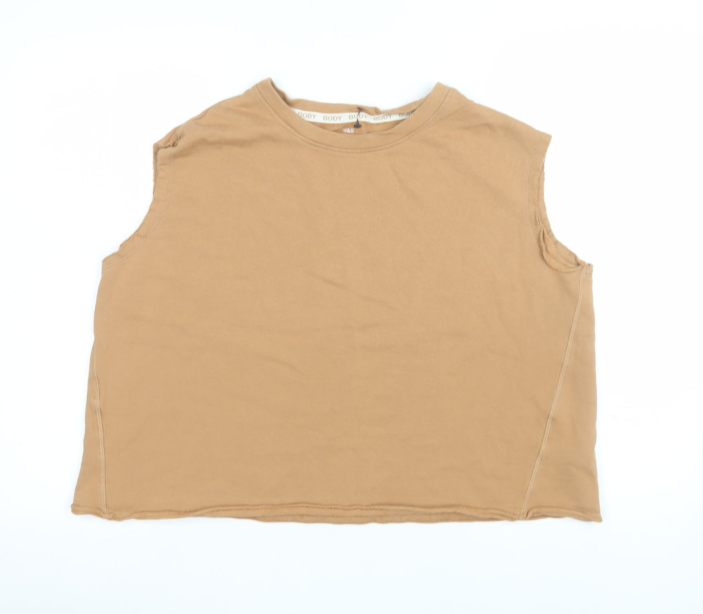 Womens UK Size 16 Marks and Spencer Beige Basic Tank