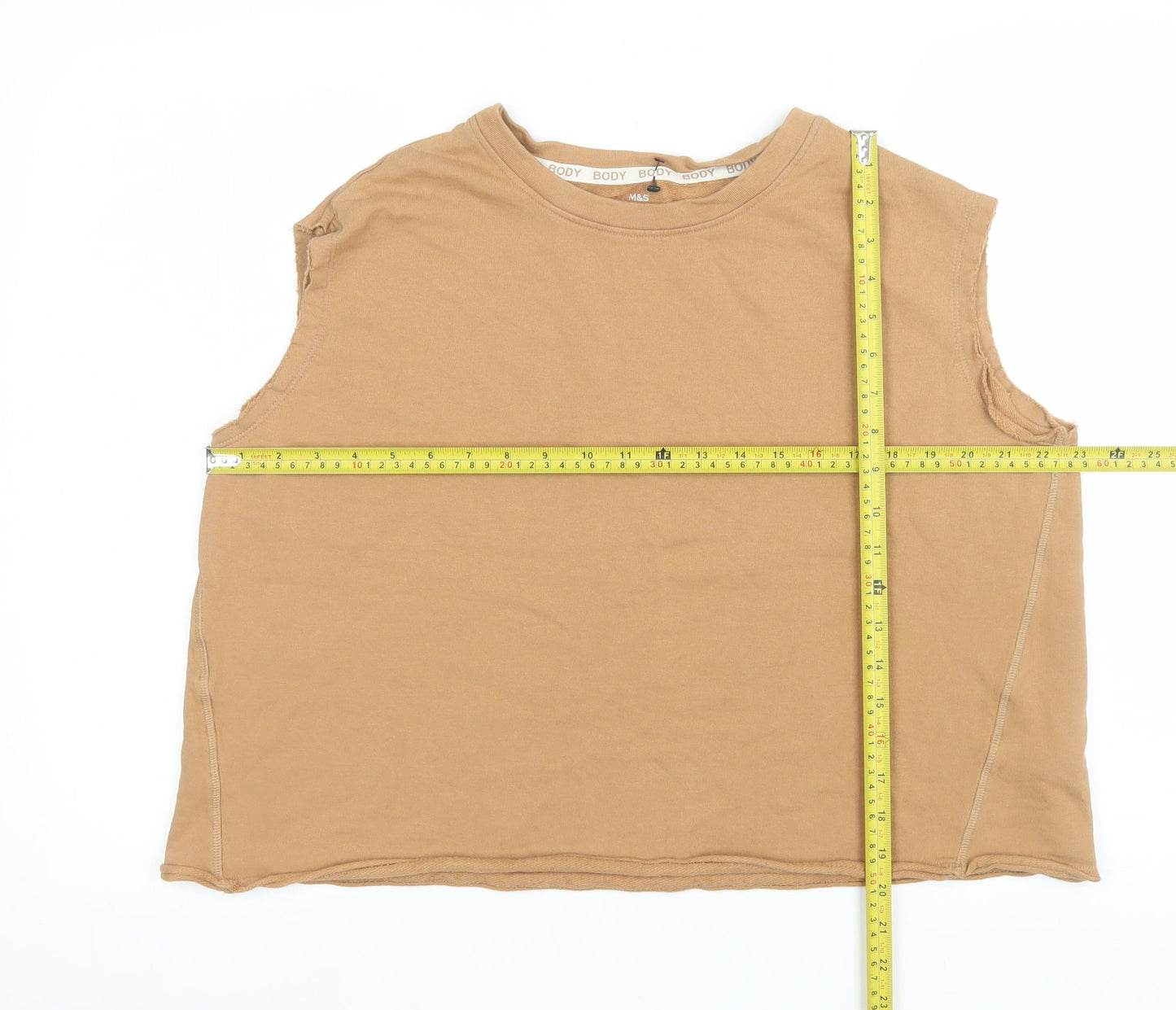 Womens UK Size 16 Marks and Spencer Beige Basic Tank