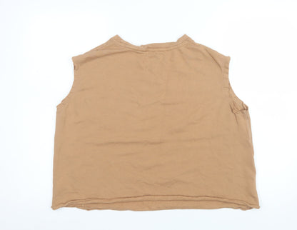 Womens UK Size 16 Marks and Spencer Beige Basic Tank