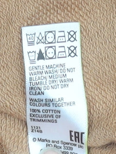Womens UK Size 16 Marks and Spencer Beige Basic Tank