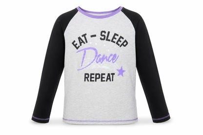 The Pyjama Factory Girls Grey Long Sleeve Dance Pyjama Top 11-12 Years