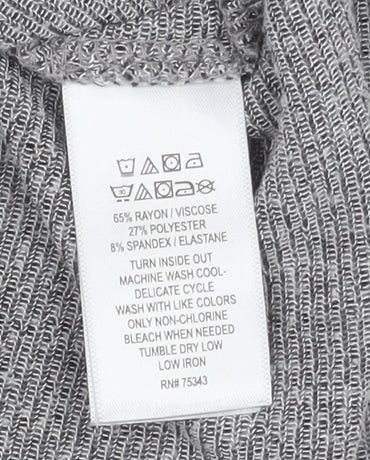 Womens UK Size L Christian Siriano Grey Basic T-Shirt
