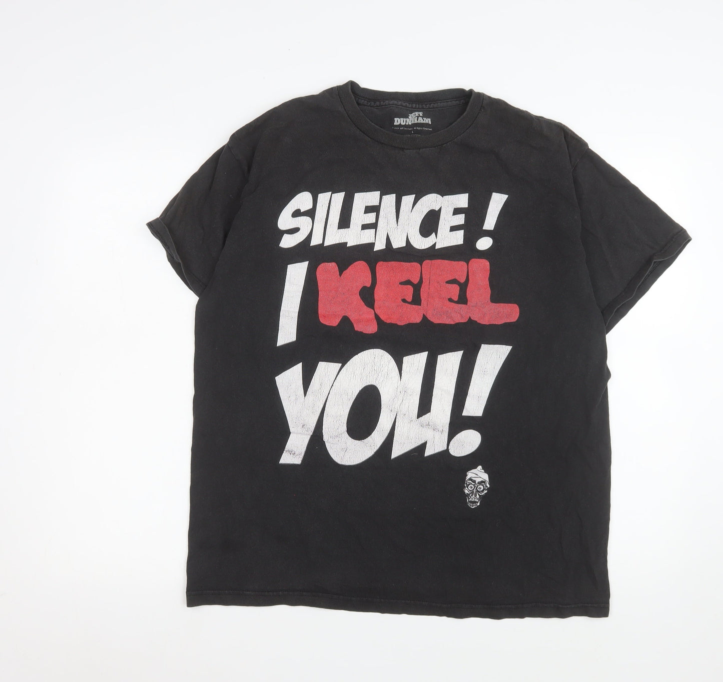 Mens UK Size L Jeff Dunham Black  T-Shirt