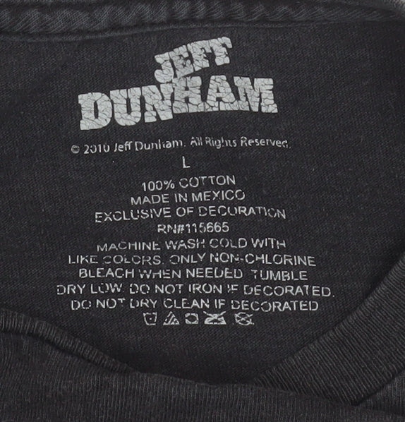 Mens UK Size L Jeff Dunham Black  T-Shirt
