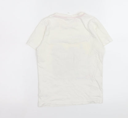 George Boys White Pokémon Graphic T-Shirt 7-8 Years Short Sleeve Cotton