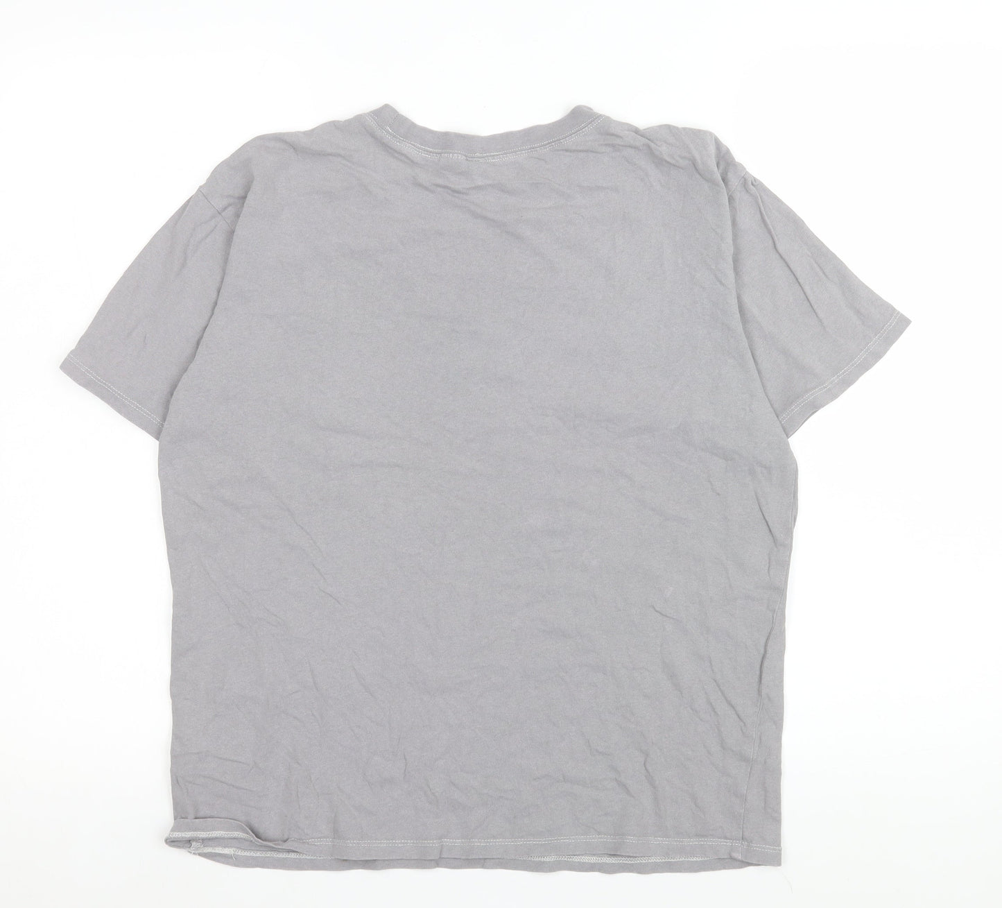 Womens UK Size XS H&M Grey Basic T-Shirt