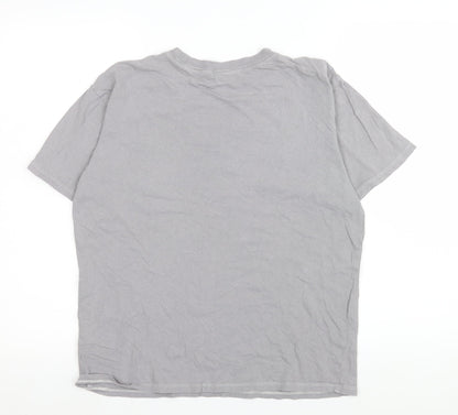 Womens UK Size XS H&M Grey Basic T-Shirt