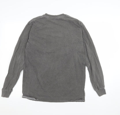 Womens UK Size XS Urban Outfitters Grey Basic T-Shirt