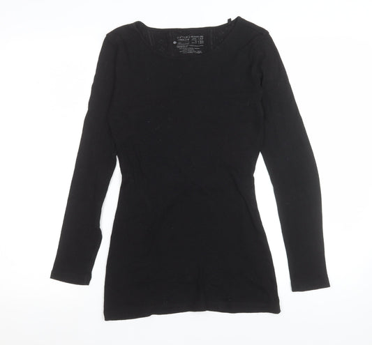 Esmara Women’s Black Long Sleeve Slim Fit Basic T-Shirt Size S