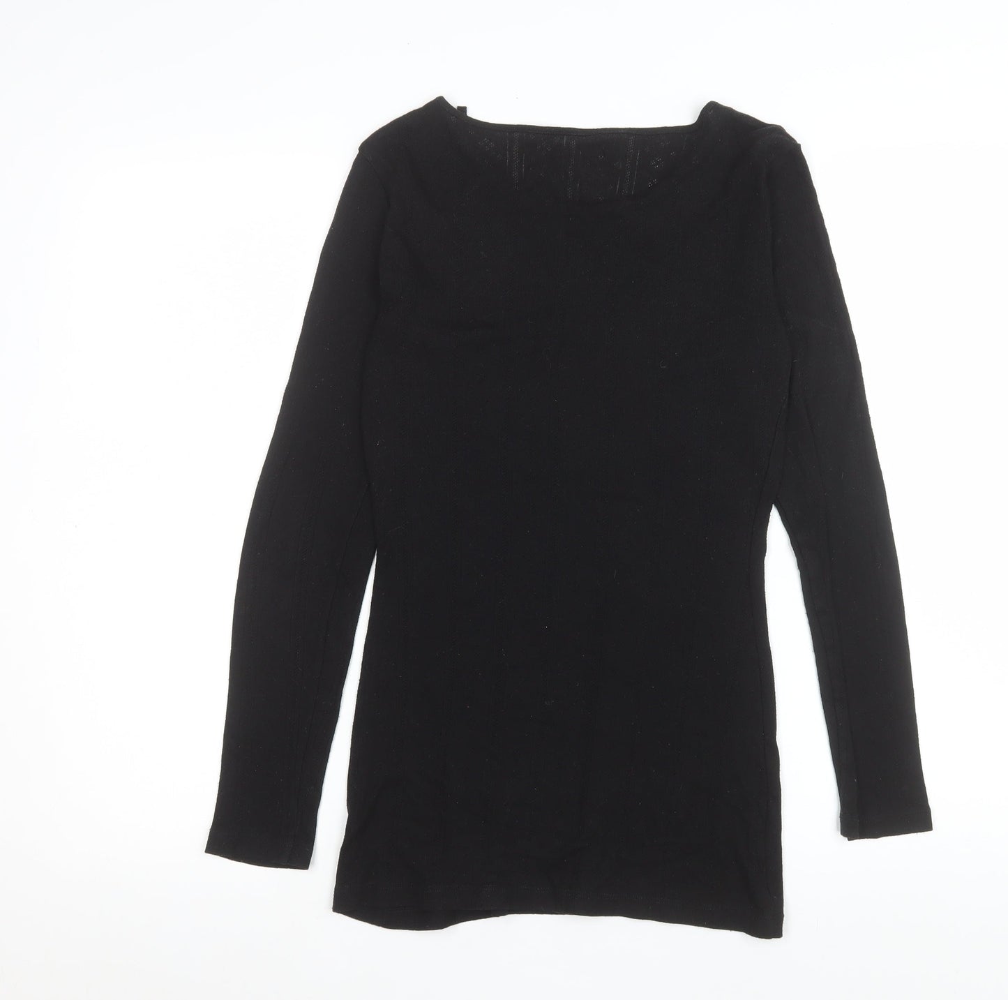 Esmara Women’s Black Long Sleeve Slim Fit Basic T-Shirt Size S