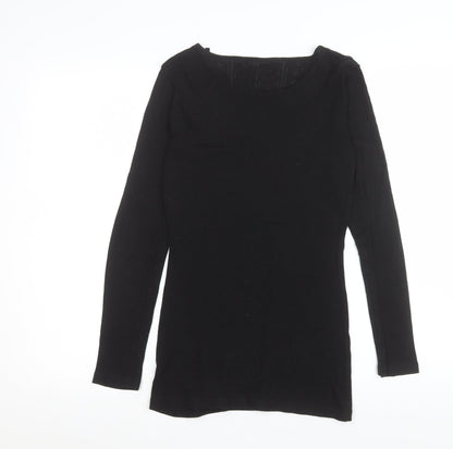 Esmara Women’s Black Long Sleeve Slim Fit Basic T-Shirt Size S