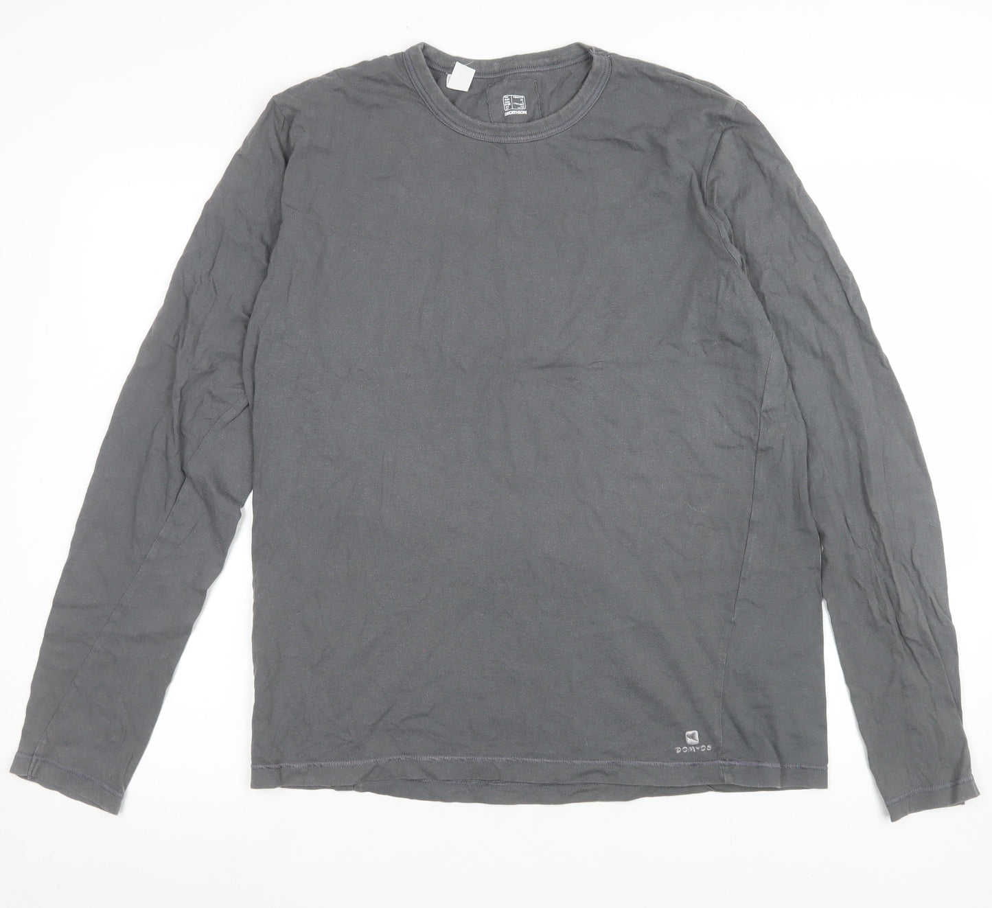 Womens UK Size XL DECATHLON Grey Basic T-Shirt