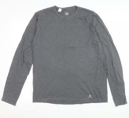Womens UK Size XL DECATHLON Grey Basic T-Shirt