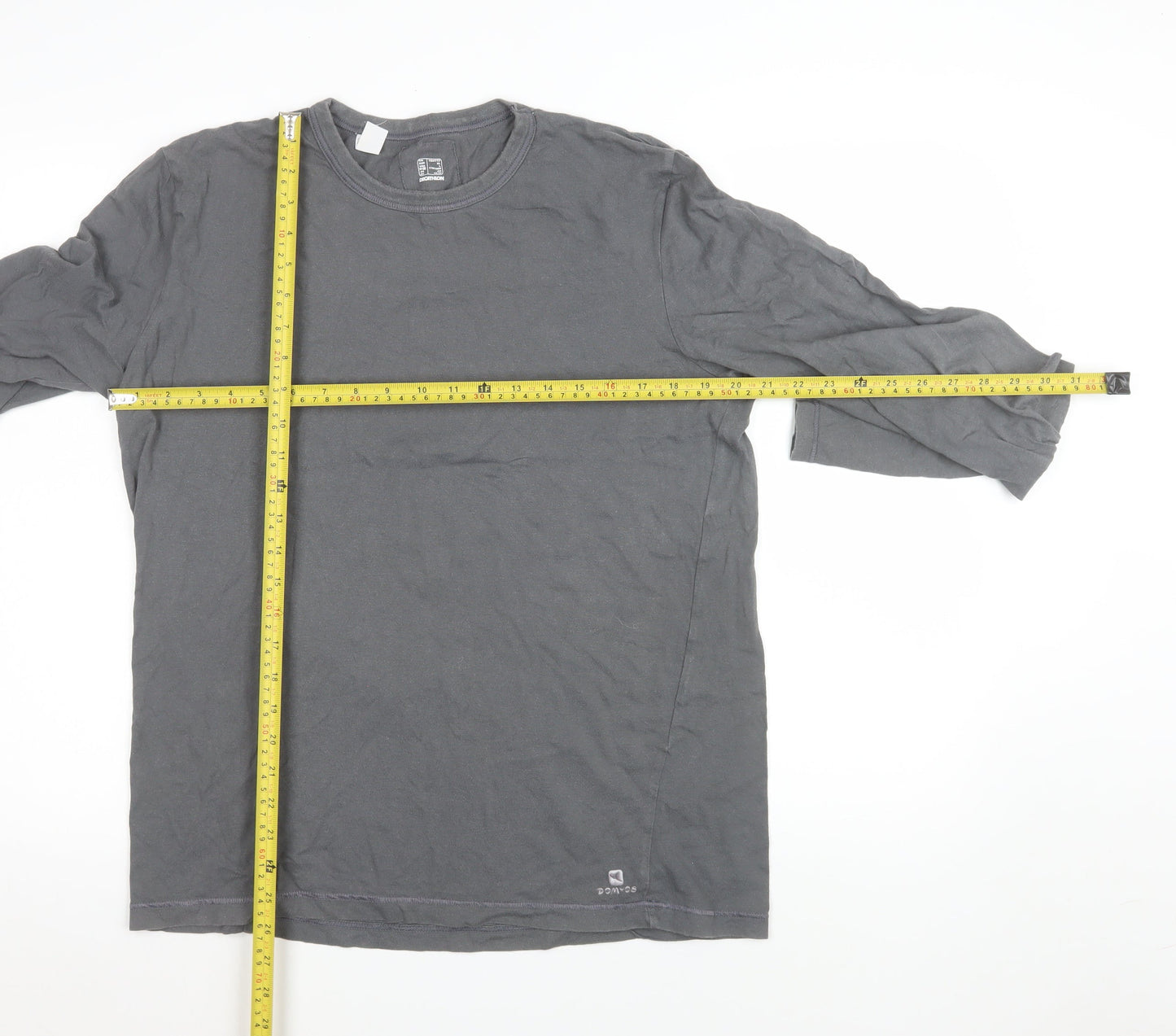 Womens UK Size XL DECATHLON Grey Basic T-Shirt