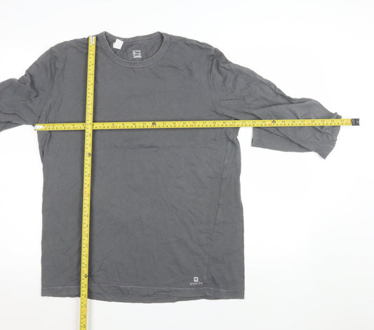 Womens UK Size XL DECATHLON Grey Basic T-Shirt