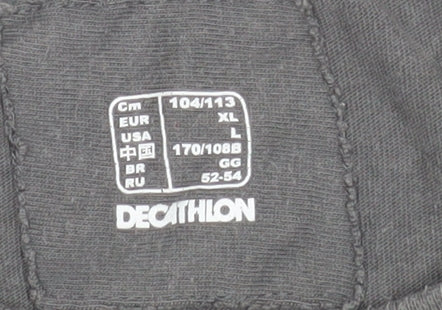 Womens UK Size XL DECATHLON Grey Basic T-Shirt