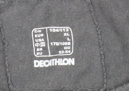 Womens UK Size XL DECATHLON Grey Basic T-Shirt
