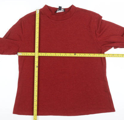 Womens UK Size 14 Saloos Red Basic T-Shirt