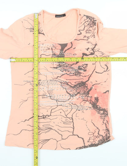 Womens UK Size 10 Bianca Pink Basic T-Shirt
