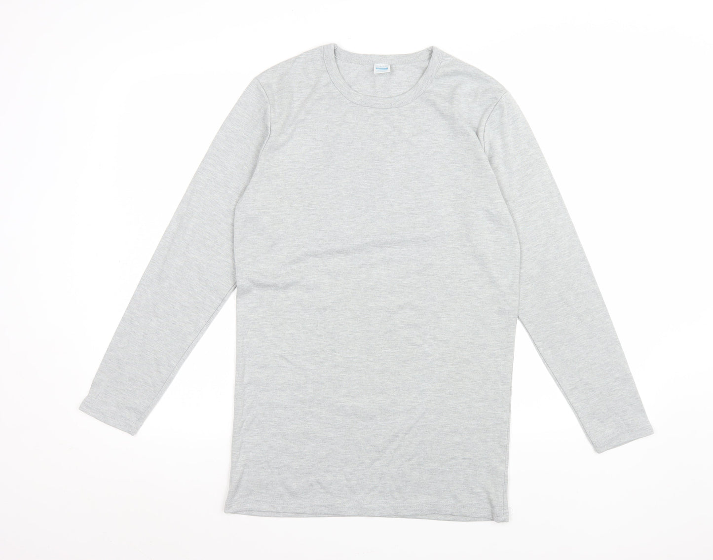 Womens UK Size L CARLYPS Grey Basic T-Shirt