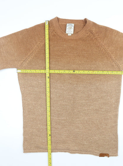 Diesel Men’s Beige Cotton Acrylic XL Crew Neck Jumper