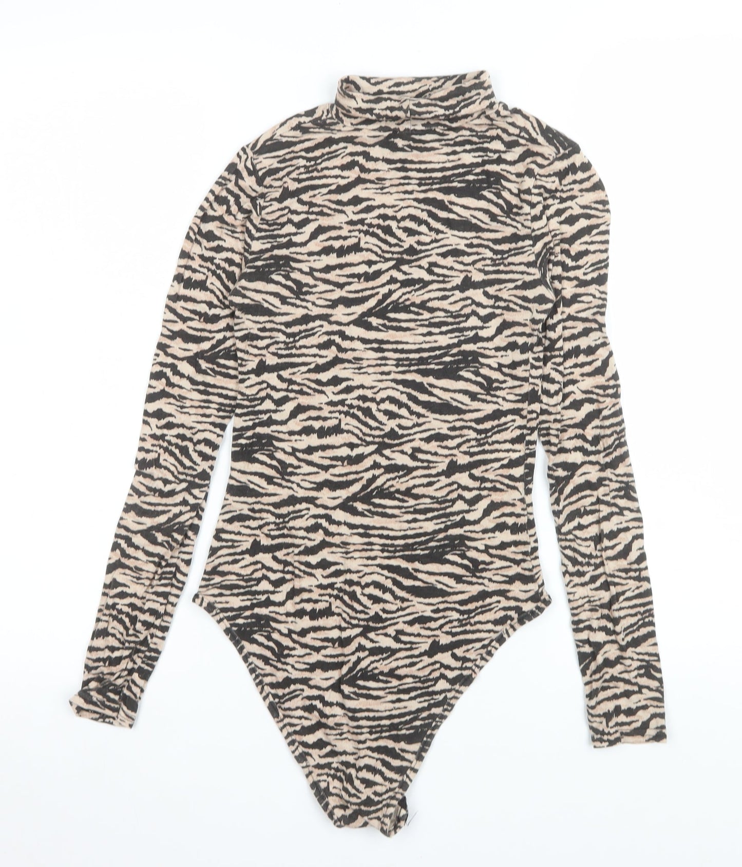 Womens UK Size 6 I SAW IT FIRST One-Piece Beige Bodysuit