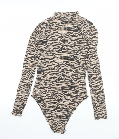 Womens UK Size 6 I SAW IT FIRST One-Piece Beige Bodysuit
