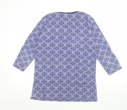 Womens UK Size 10 Isle Purple Tunic T-Shirt