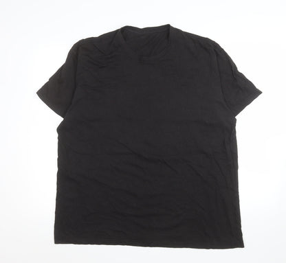 True Classic Men's Black XL Crew Neck Short Sleeve T-Shirt