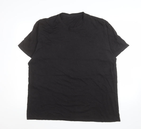 True Classic Men's Black XL Crew Neck Short Sleeve T-Shirt