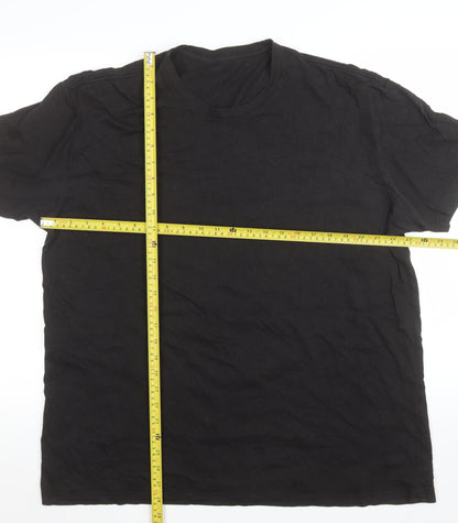 True Classic Men's Black XL Crew Neck Short Sleeve T-Shirt