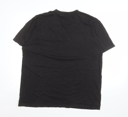 True Classic Men's Black XL Crew Neck Short Sleeve T-Shirt